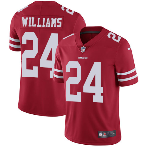 San Francisco 49ers Limited Red Men K Waun Williams Home NFL Jersey 24 Vapor Untouchable